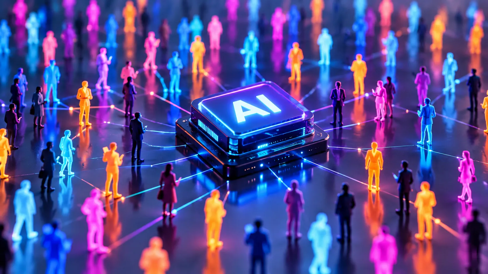 AI security system connecting digital agents and users, representing 1Password for Agents