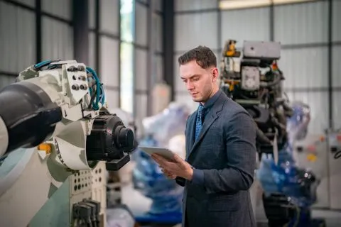 Enterprise AI agent development showing AI-powered software workflows, automated business processes, and connected enterprise applications moving from testing to production.