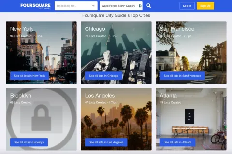 Foursquare city guides