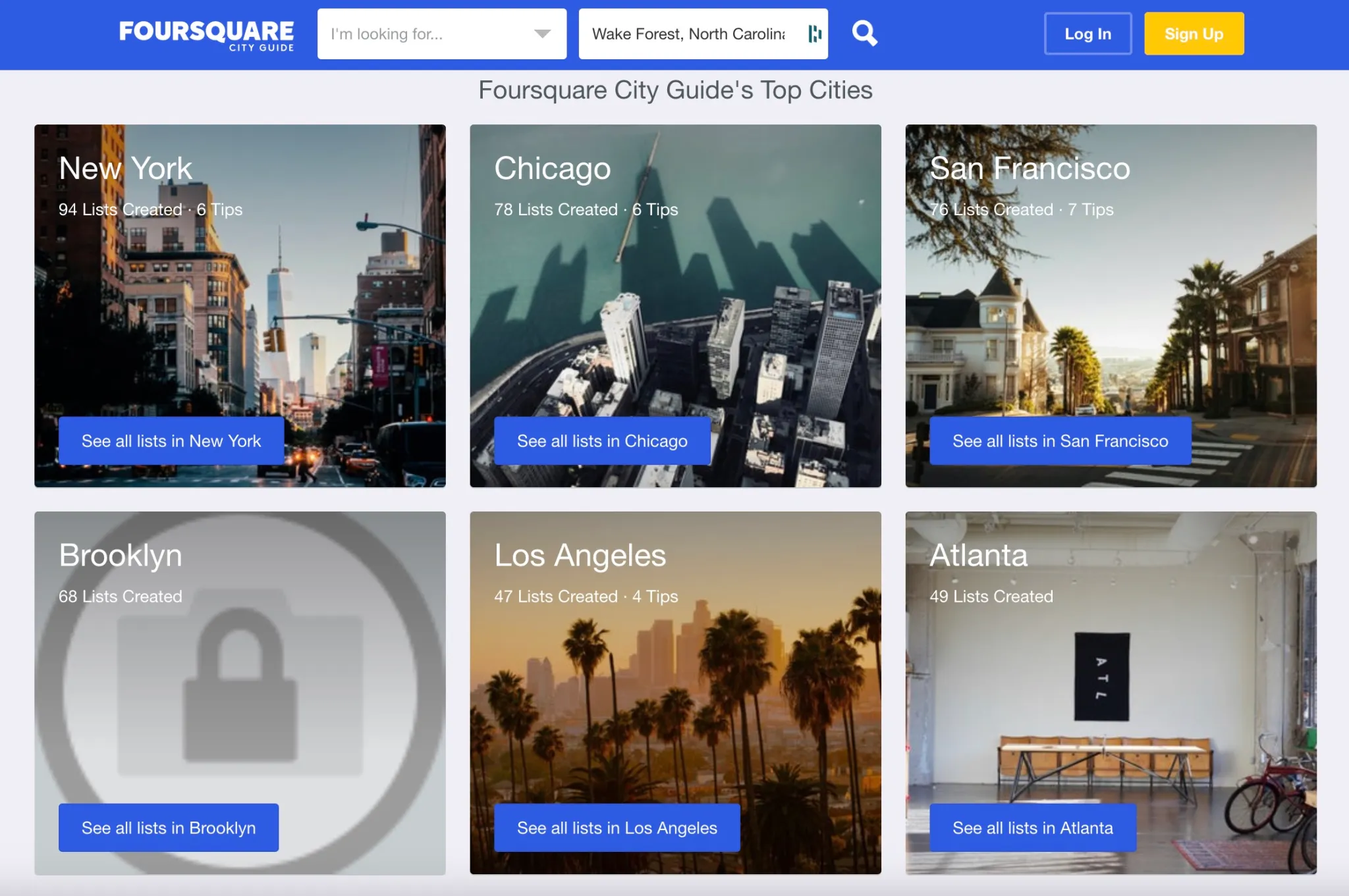 Foursquare city guides