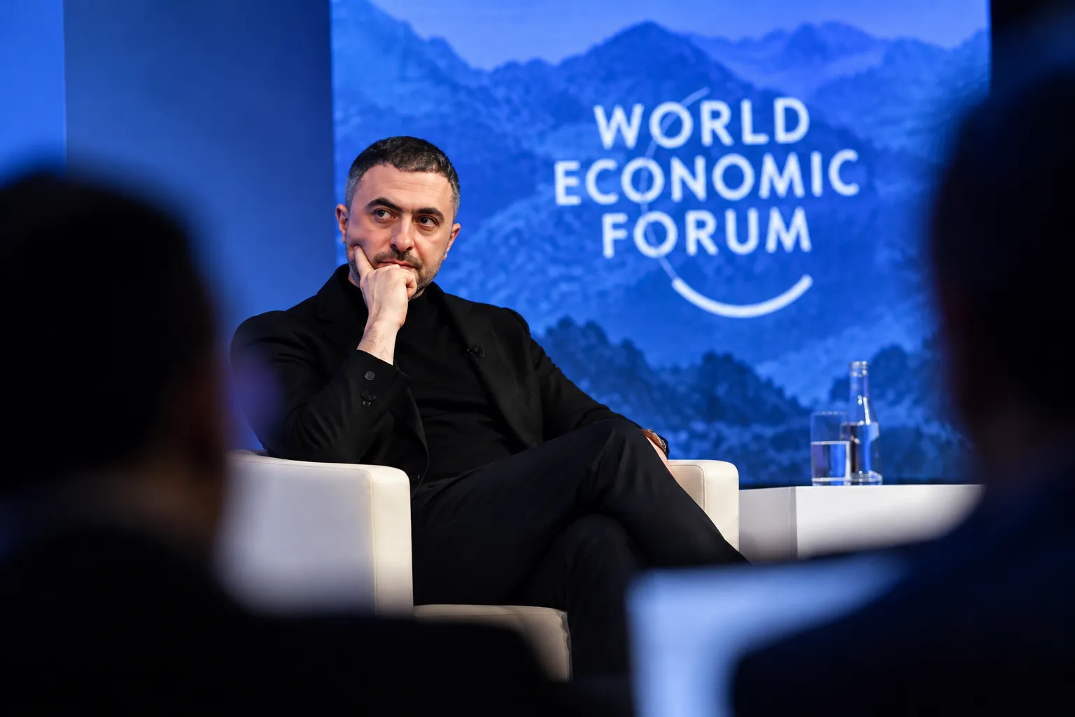 Microsoft AI diagnostic study discussed during a World Economic Forum panel session.