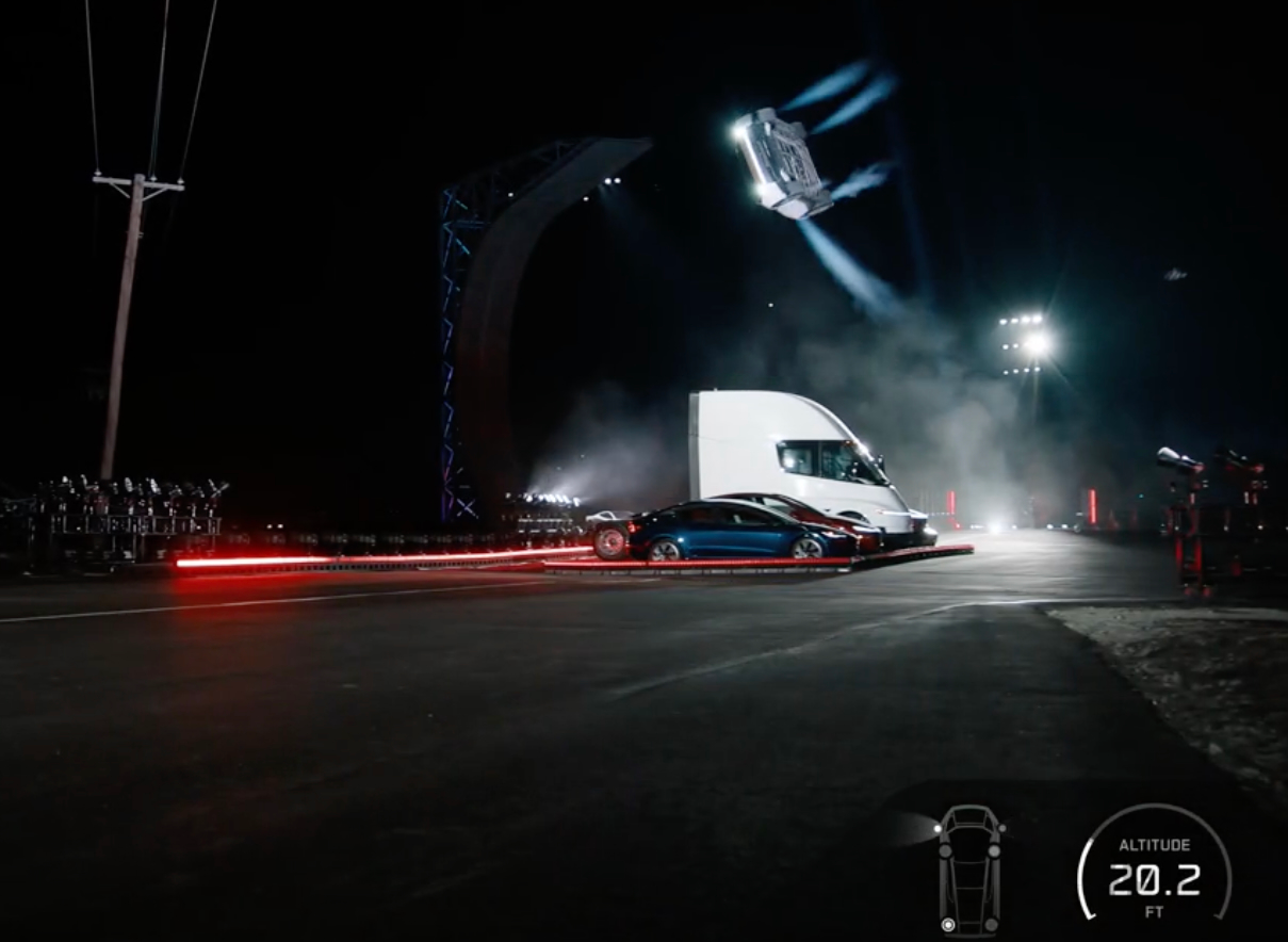 Tesla Roadster with SpaceX thrusters