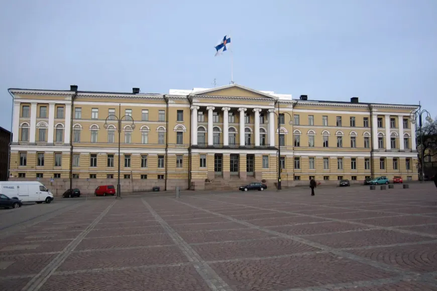 University of Helsinki's main building in Finland, home to the university offering the free Elements of AI course.