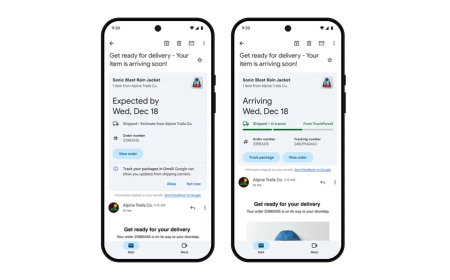Gmail makes it easier to track upcoming package deliveries