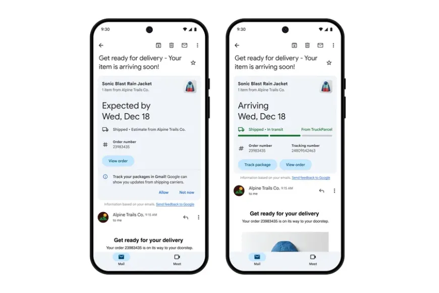 Gmail makes it easier to track upcoming package deliveries