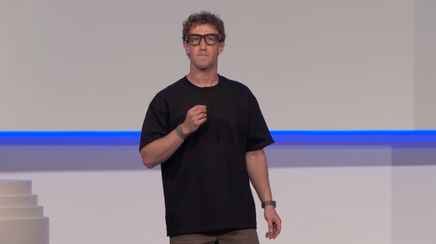 Meta Unveils New Smart Glasses with a Display and Wristband Controller