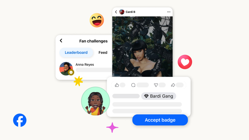 Facebook Adds Fan Challenges and Custom Badges for Creators