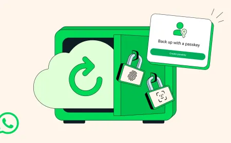 WhatsApp Introduces Passkey Protection for Encrypted Backups