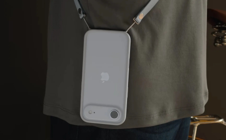 I tried the Apple Crossbody Strap. It’s convenient, but the phone looks silly when the strap is removed.