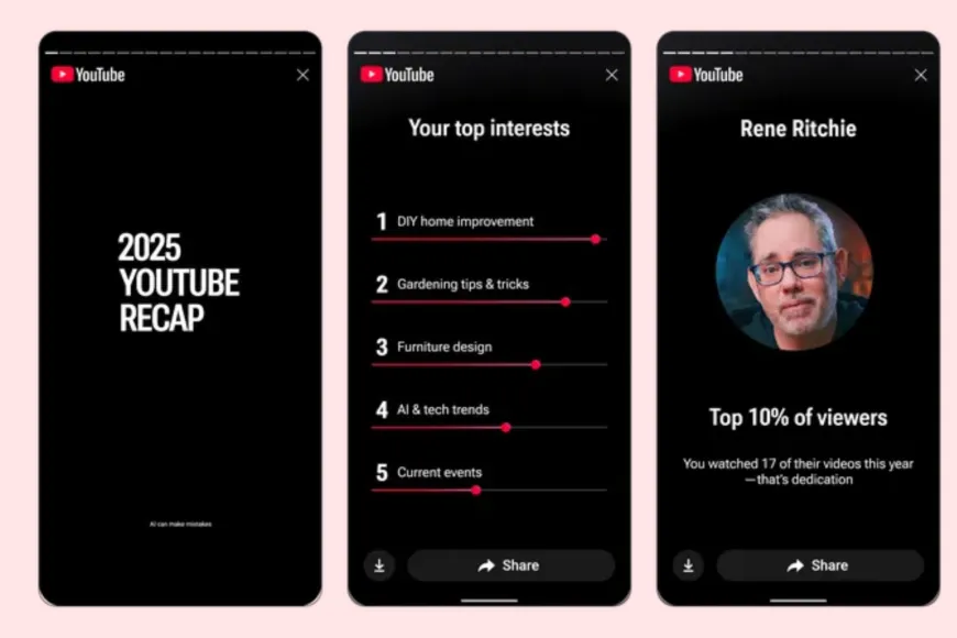 YouTube Releases Its First-Ever Recap of Videos You’ve Watched