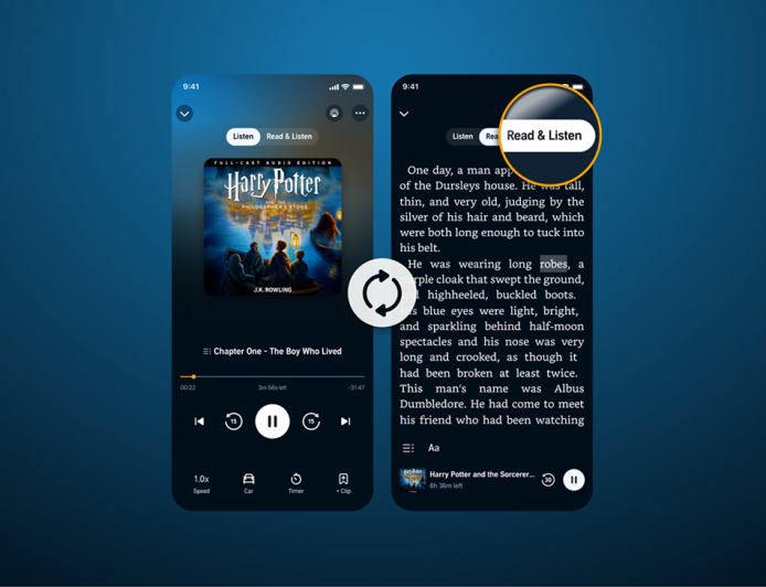 Audible’s new ‘Read & Listen’ feature syncs your Kindle e-books with audiobooks