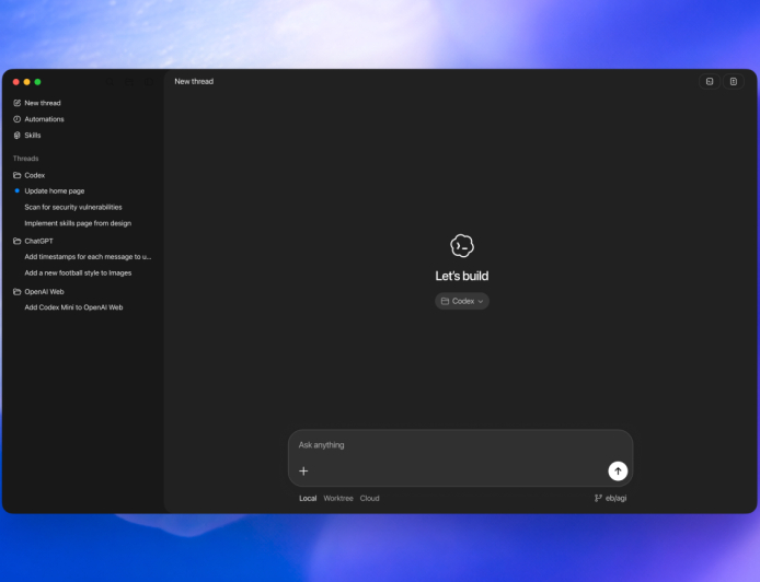 OpenAI launches new macOS app for agentic coding