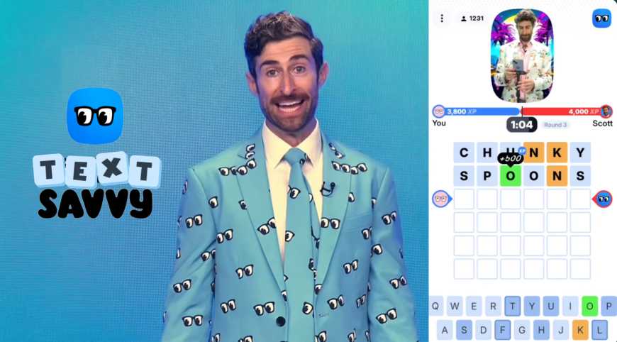 Remember HQ? ‘Quiz Daddy’ Scott Rogowsky is back with TextSavvy, a daily mobile game show