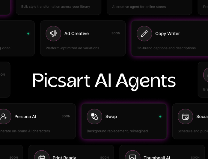 Picsart launches AI agent marketplace to let creators hire digital assistants