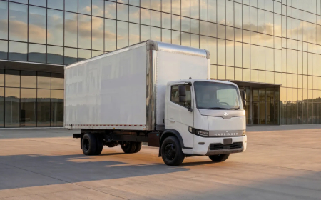 Harbinger unveils compact electric work truck with EV and hybrid power options