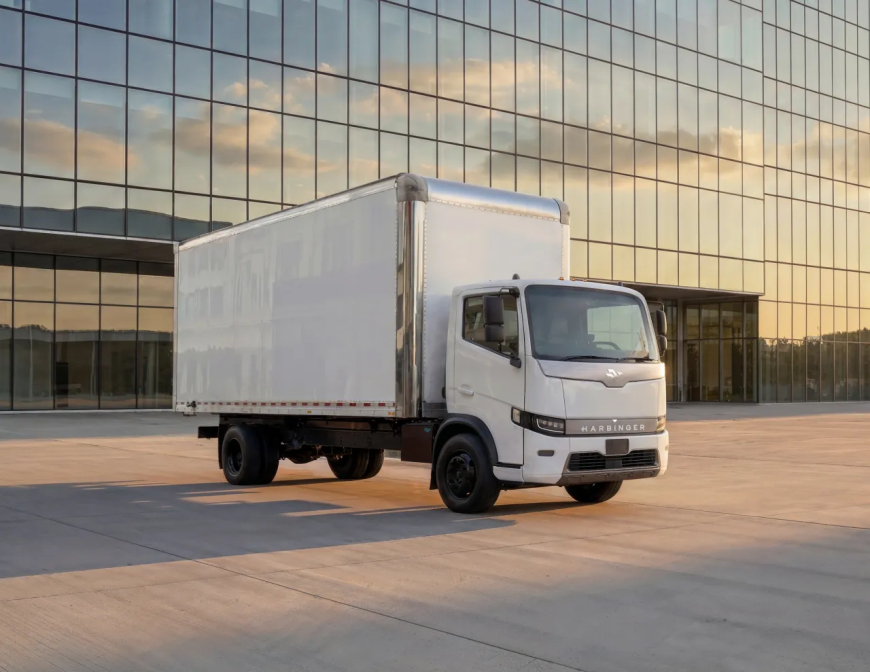 Harbinger unveils compact electric work truck with EV and hybrid power options