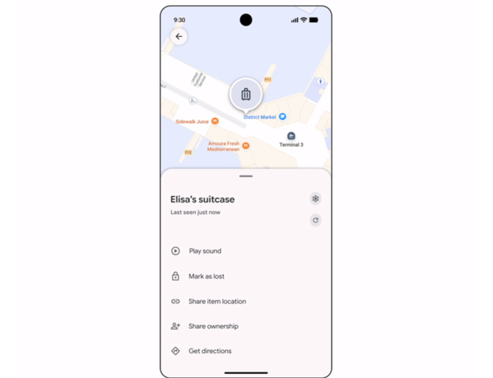 Android users can now share tracker tag information with airlines to help find lost luggage