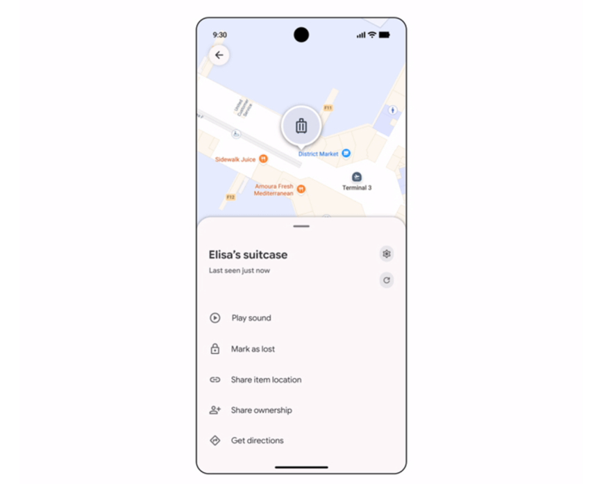 Android users can now share tracker tag information with airlines to help find lost luggage