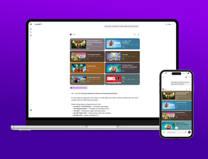 Tubi launches native app inside ChatGPT, becoming the first streaming platform to do so