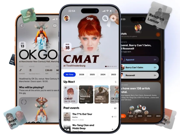 Gigs transforms your concert history into a personal live music archive