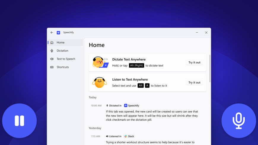 Speechify launches Windows app powered by local AI for transcription and dictation