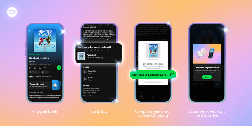 Spotify introduces a physical book purchasing feature in the US and UKSpotify now allows users in the US and UK to purchase physical books, expanding beyond audiobooks into broader digital and retail content services.