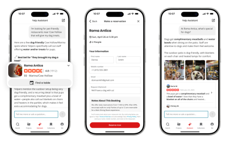 Yelp rolls out upgraded AI assistant for seamless booking and queries in one chat