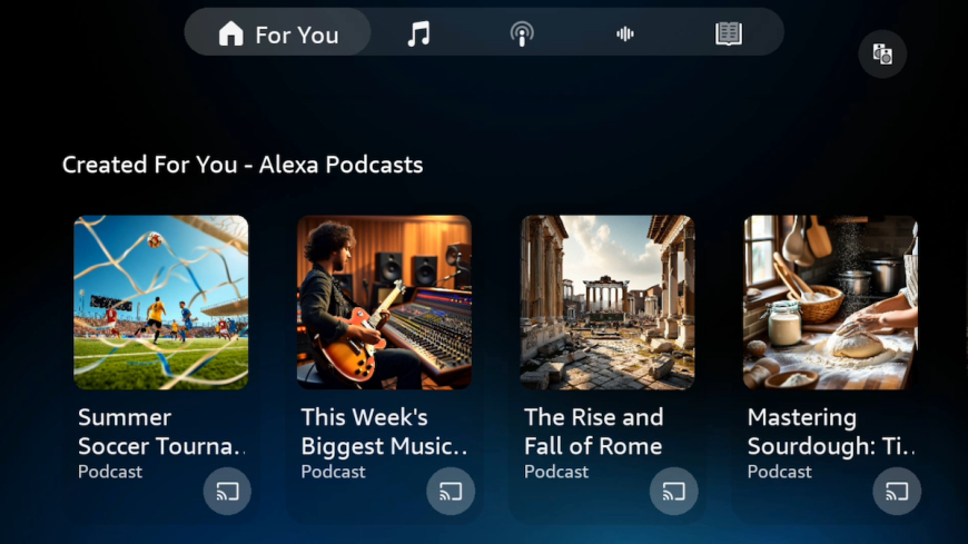 Amazon unveils Alexa+ feature that creates personalized podcast episodes