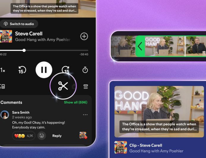 Spotify Introduces Podcast Clips to Save and Share Favorite Moments