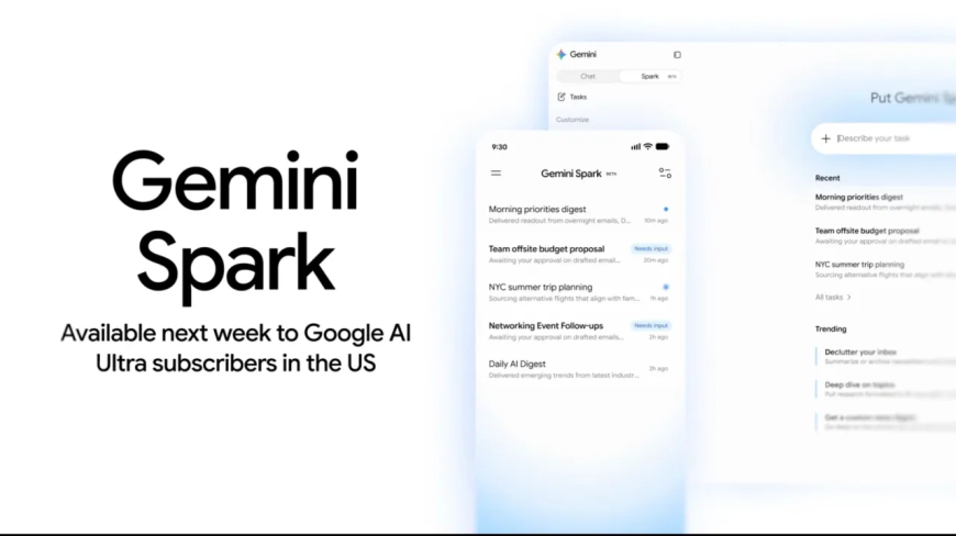 Google unveils Gemini Spark, a round-the-clock AI assistant with Gmail integration at Google I/O 2026