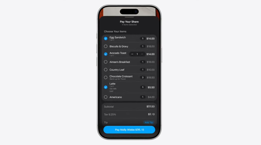 Apple Introduces Siri Camera Intelligence to Make Bill Splitting Easier Than Ever