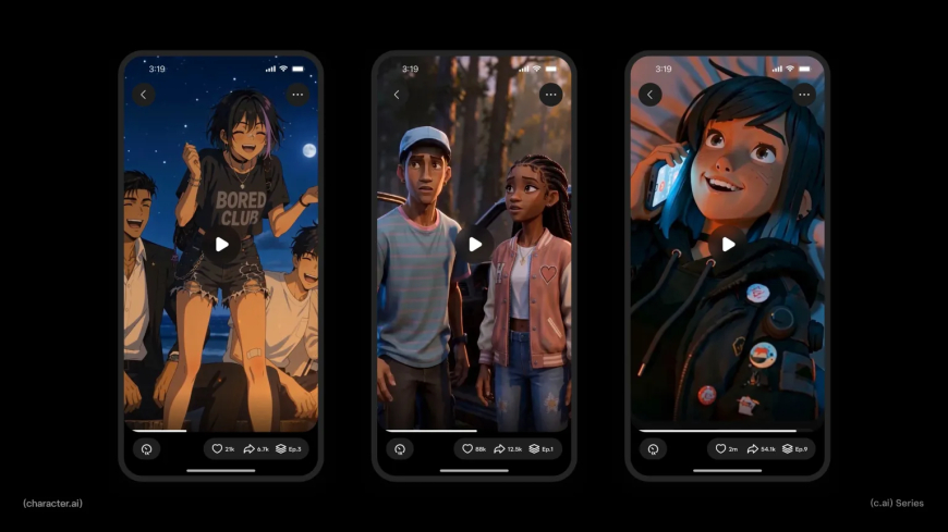 Character.AI Launches Interactive AI Microdrama Series with Chat-Enabled Characters