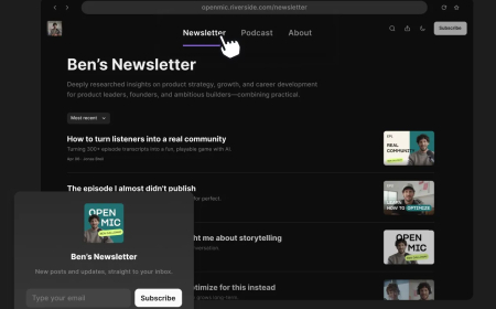 Riverside Expands Beyond Podcasting With AI-Powered Newsletter Publishing