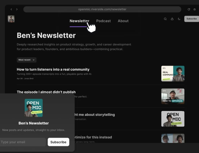 Riverside Expands Beyond Podcasting With AI-Powered Newsletter Publishing