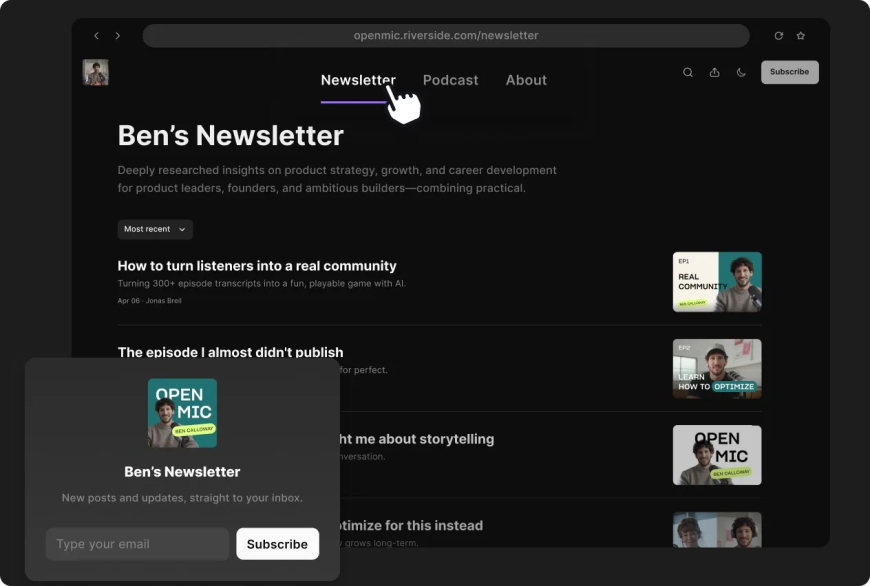 Riverside Expands Beyond Podcasting With AI-Powered Newsletter Publishing