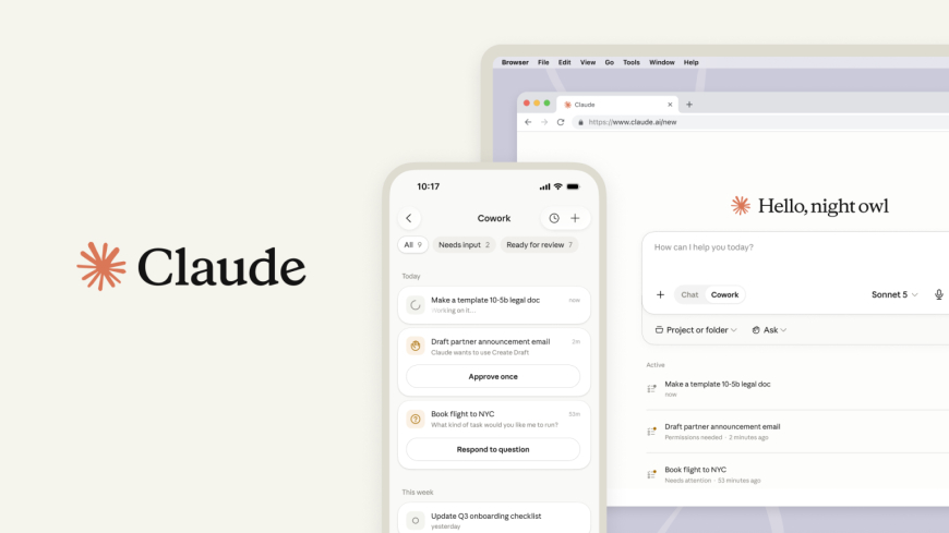 Anthropic Brings Claude Cowork to Mobile Apps and the Web