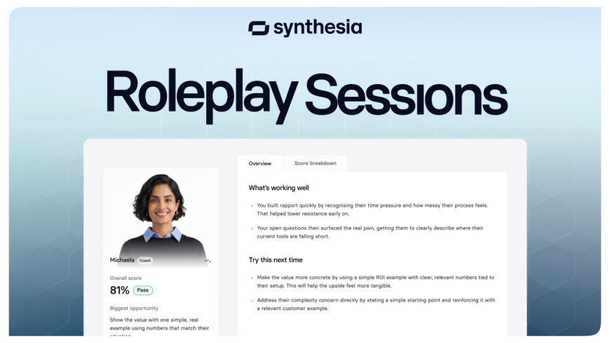 Synthesia Expands Enterprise AI Platform With Interactive Roleplay Sessions