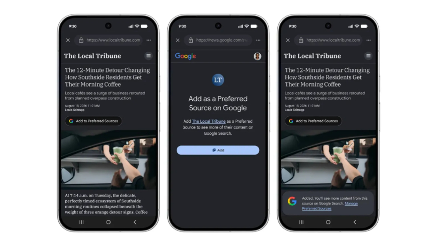 Google Gives Publishers a New Preferred Sources Button to Boost Visibility