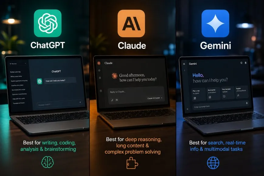 ChatGPT vs Claude vs Gemini: Which AI Assistant Is Best for Each Task?