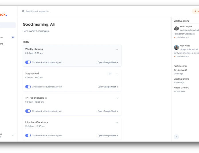 Circleback Launches Free Meeting Note-Taker Plan With Unlimited Meetings