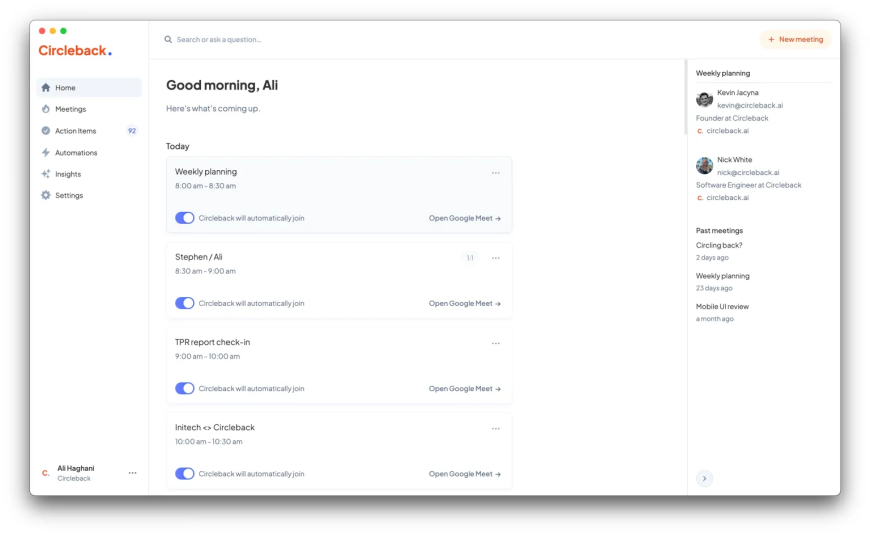 Circleback Launches Free Meeting Note-Taker Plan With Unlimited Meetings