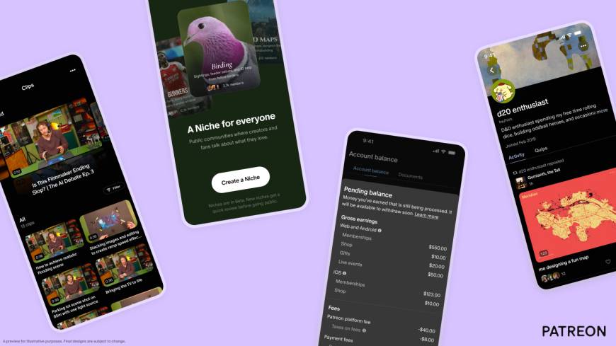 Patreon Adds 30 Creator Features With Clips, Niches and New Discovery