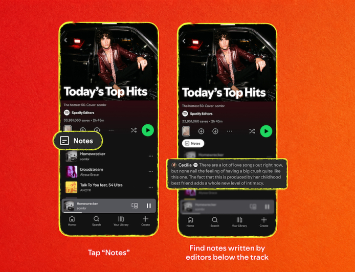 Spotify Launches Playlist Notes for User and Editor Picks