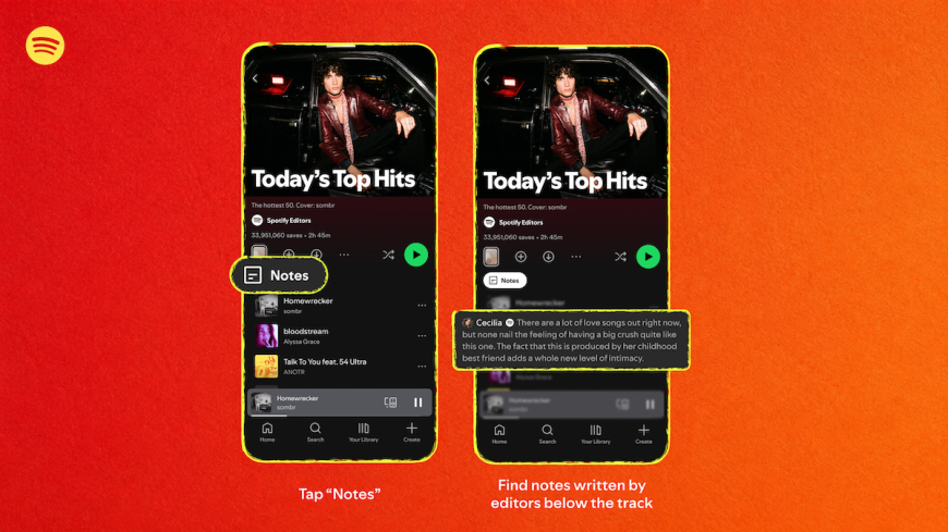 Spotify Launches Playlist Notes for User and Editor Picks