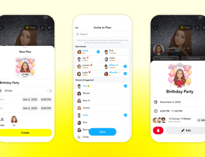 Snapchat Launches Plans for Private Events, Invitations and RSVPs