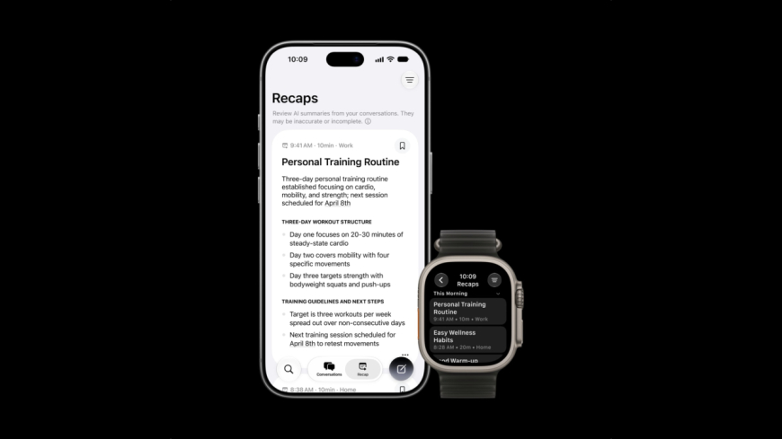 Apple Watch Siri Recap Can Summarise Conversations With Ambient Listening