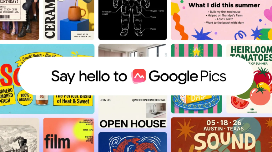 Google Launches AI-Powered Pics Tool to Challenge Canva and Adobe Express