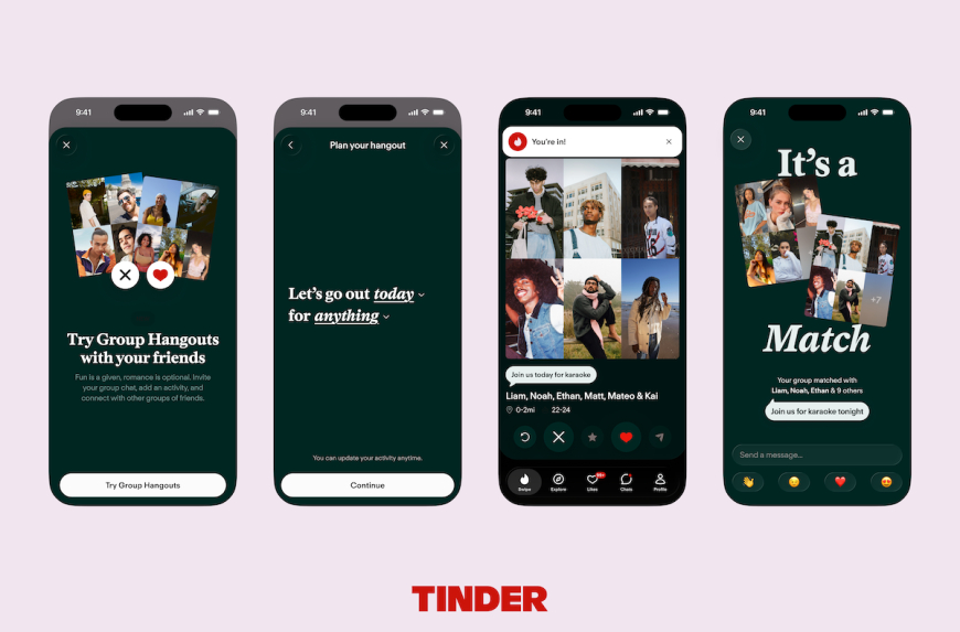 Tinder Launches Group Hangouts Feature to Make Dating More Social
