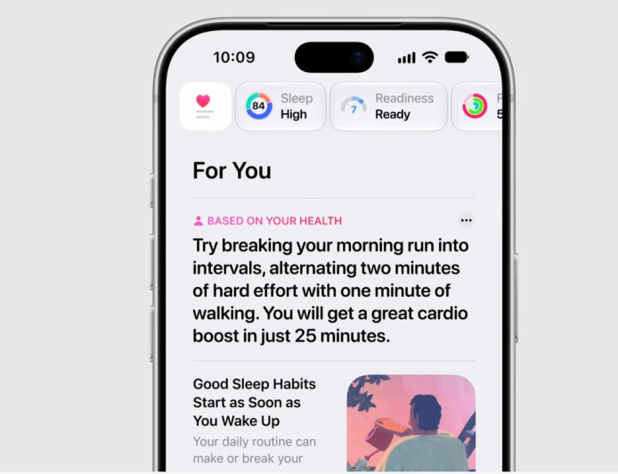 Apple Revamps Health App With Health Age, Readiness Score and AI Insights