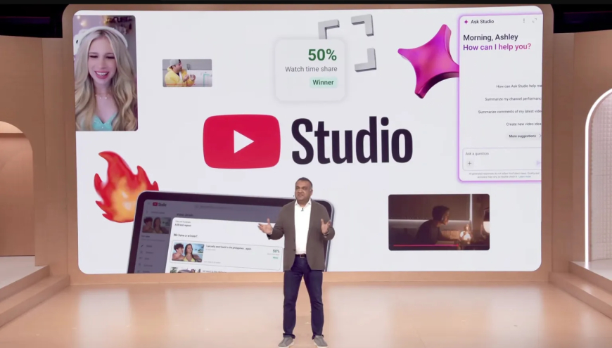 YouTube Releases New AI Features for Creators in Studio App